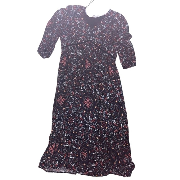 Nurture by Westbound 3/4 Sleeve V-Neck Midi Dress - Picture 2 of 5